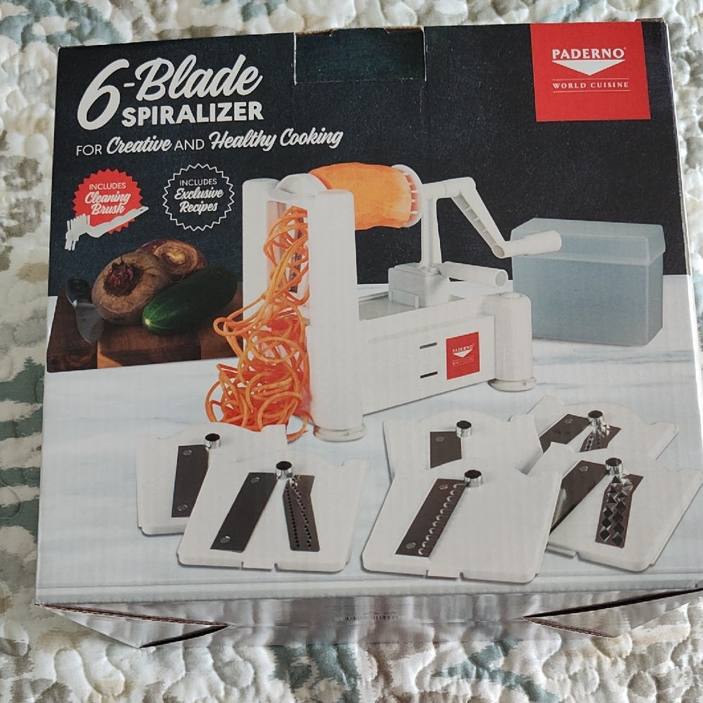 White 6-Blade Spiralizer